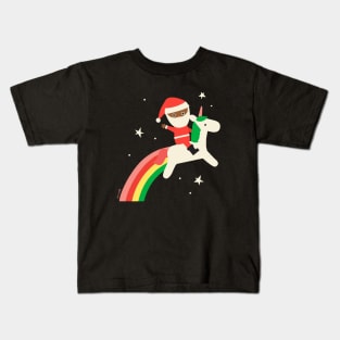 Santa Unicorn Kids T-Shirt